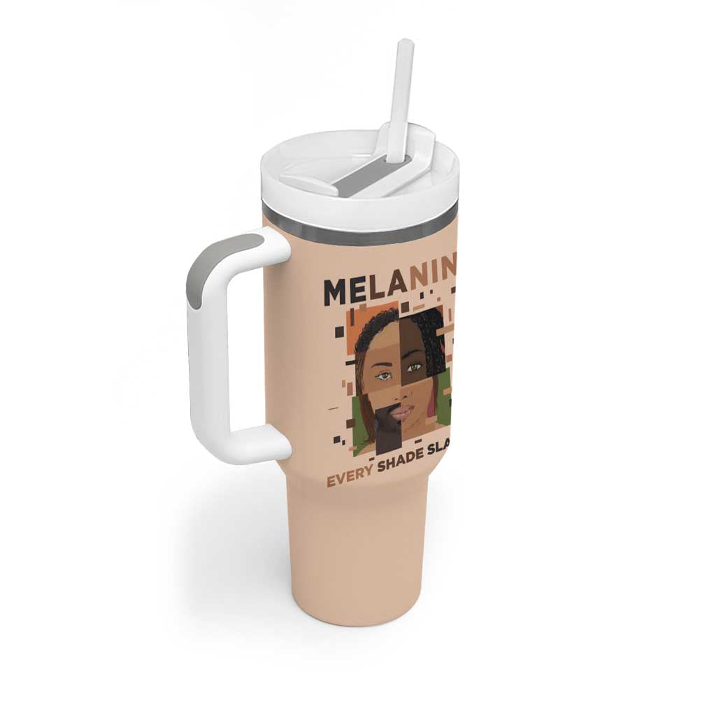Melanin Every Shade Slays Tumbler With Handle African Women