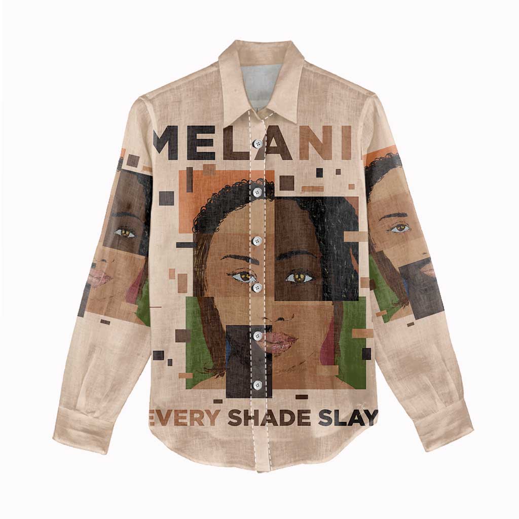 Melanin Every Shade Slays Women Casual Shirt African Women