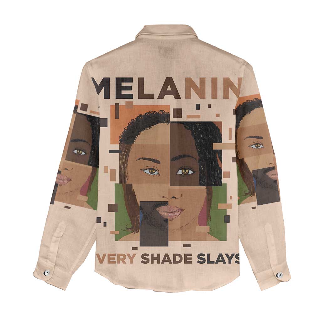 Melanin Every Shade Slays Women Casual Shirt African Women
