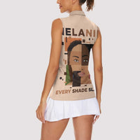 Melanin Every Shade Slays Women Sleeveless Polo Shirt African Women