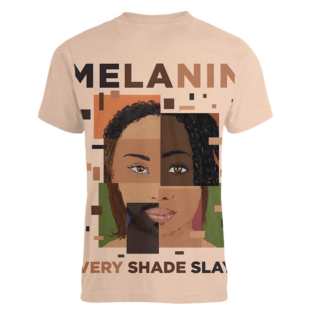 Melanin Every Shade Slays Women V-Neck T-Shirt African Women