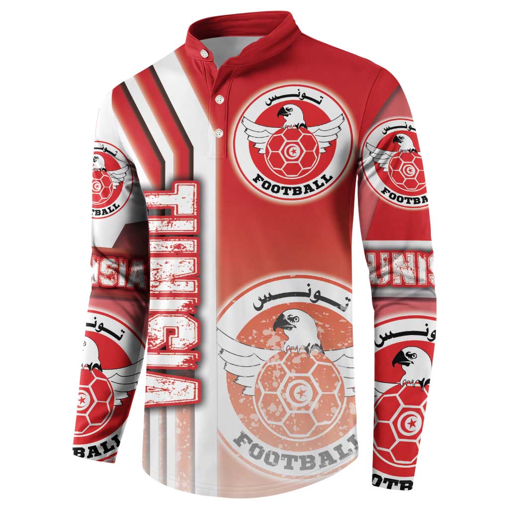 Tunisia Football Button Sweatshirt Eagles of Carthage Soccer - Road To Champion