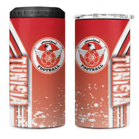 Tunisia Football 4 in 1 Can Cooler Tumbler Eagles of Carthage Soccer - Road To Champion