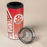 Tunisia Football 4 in 1 Can Cooler Tumbler Eagles of Carthage Soccer - Road To Champion
