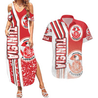 Tunisia Football Couples Matching Summer Maxi Dress and Hawaiian Shirt Eagles of Carthage Soccer - Road To Champion