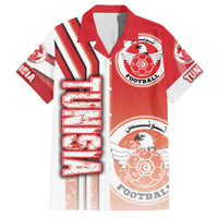 Tunisia Football Family Matching Off The Shoulder Long Sleeve Dress and Hawaiian Shirt Eagles of Carthage Soccer - Road To Champion