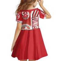 Tunisia Football Family Matching Off Shoulder Maxi Dress and Hawaiian Shirt Eagles of Carthage Soccer - Road To Champion