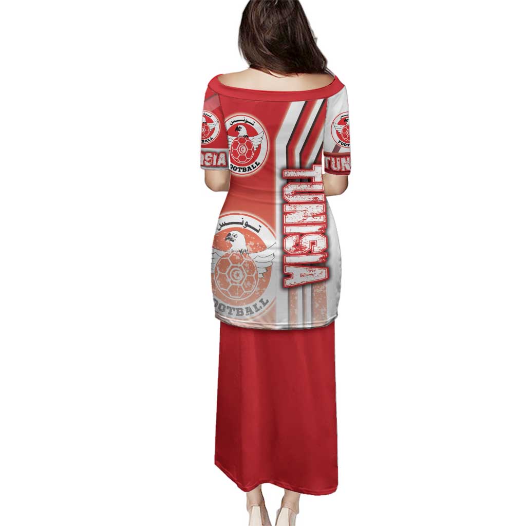 Tunisia Football Family Matching Puletasi and Hawaiian Shirt Eagles of Carthage Soccer - Road To Champion