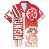 Tunisia Football Family Matching Short Sleeve Bodycon Dress and Hawaiian Shirt Eagles of Carthage Soccer - Road To Champion