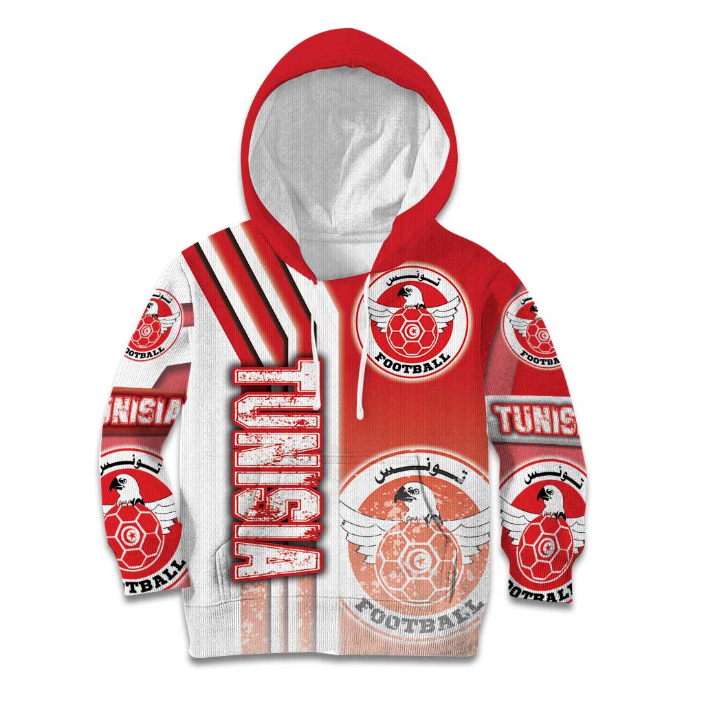 Tunisia Football Kid Hoodie Eagles of Carthage Soccer - Road To Champion