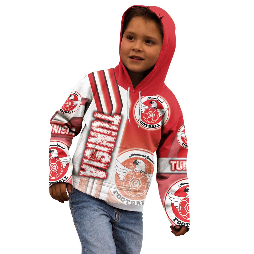 Tunisia Football Kid Hoodie Eagles of Carthage Soccer - Road To Champion