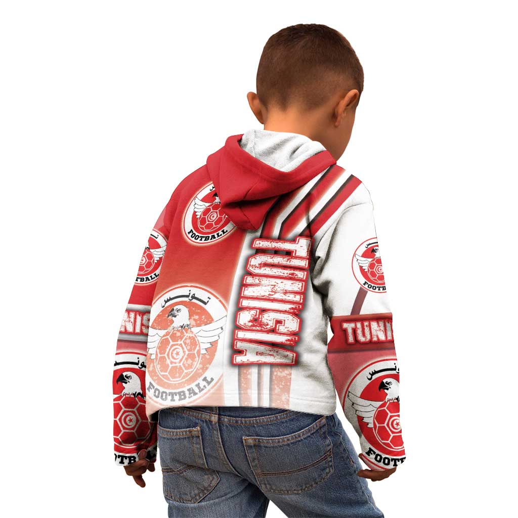 Tunisia Football Kid Hoodie Eagles of Carthage Soccer - Road To Champion