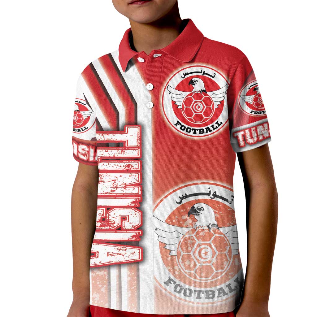 Tunisia Football Kid Polo Shirt Eagles of Carthage Soccer - Road To Champion