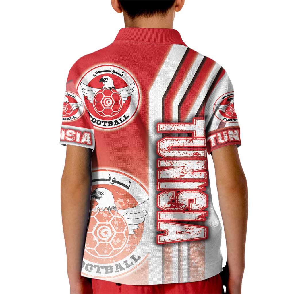Tunisia Football Kid Polo Shirt Eagles of Carthage Soccer - Road To Champion