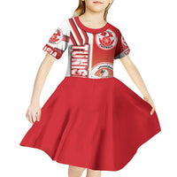 Tunisia Football Kid Short Sleeve Dress Eagles of Carthage Soccer - Road To Champion