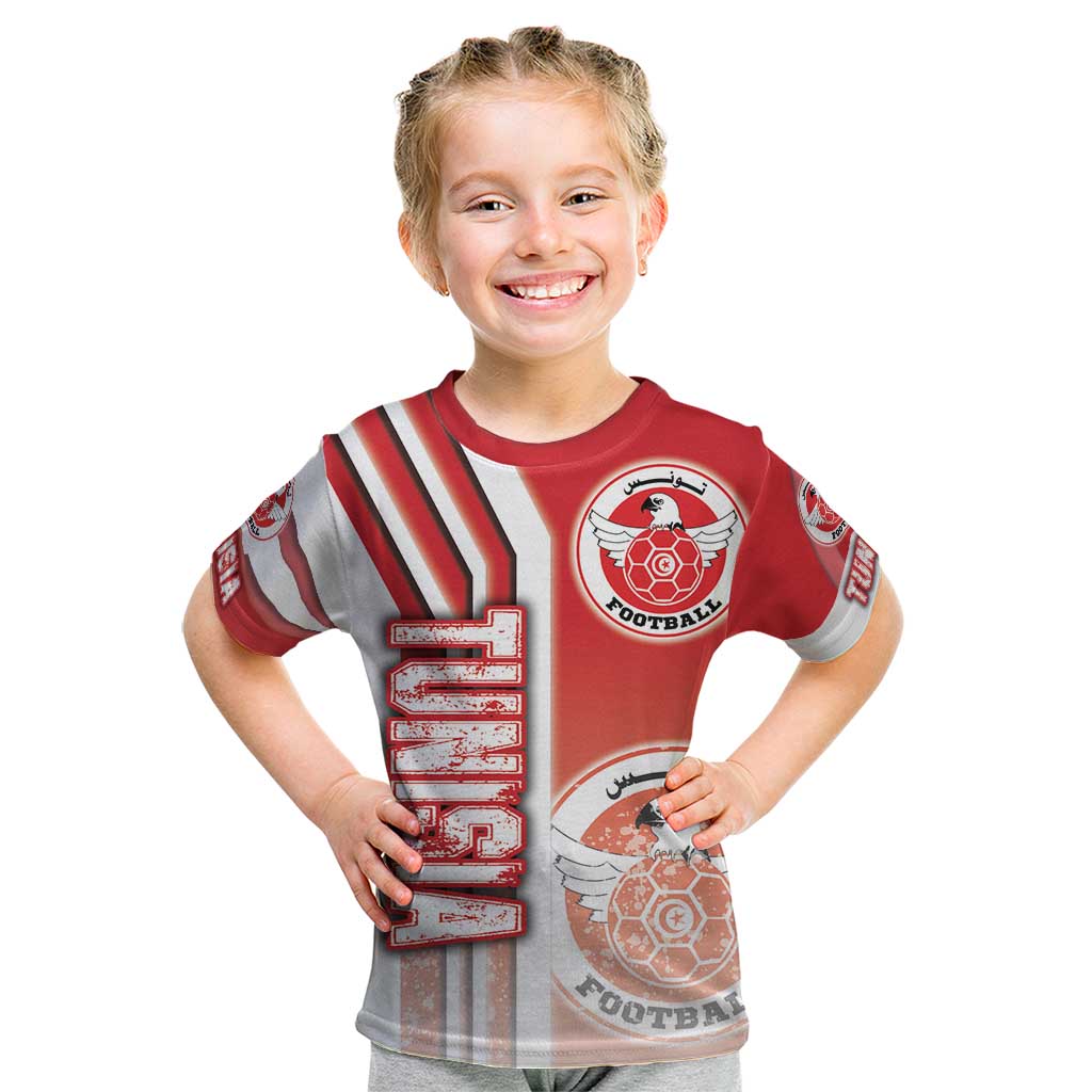 Tunisia Football Kid T Shirt Eagles of Carthage Soccer - Road To Champion