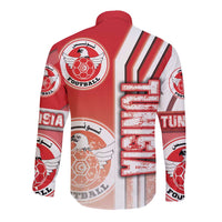 Tunisia Football Long Sleeve Button Shirt Eagles of Carthage Soccer - Road To Champion