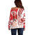 Tunisia Football Off Shoulder Sweater Eagles of Carthage Soccer - Road To Champion
