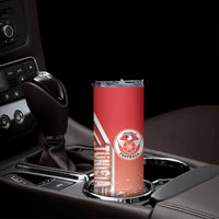 Tunisia Football Skinny Tumbler Eagles of Carthage Soccer - Road To Champion