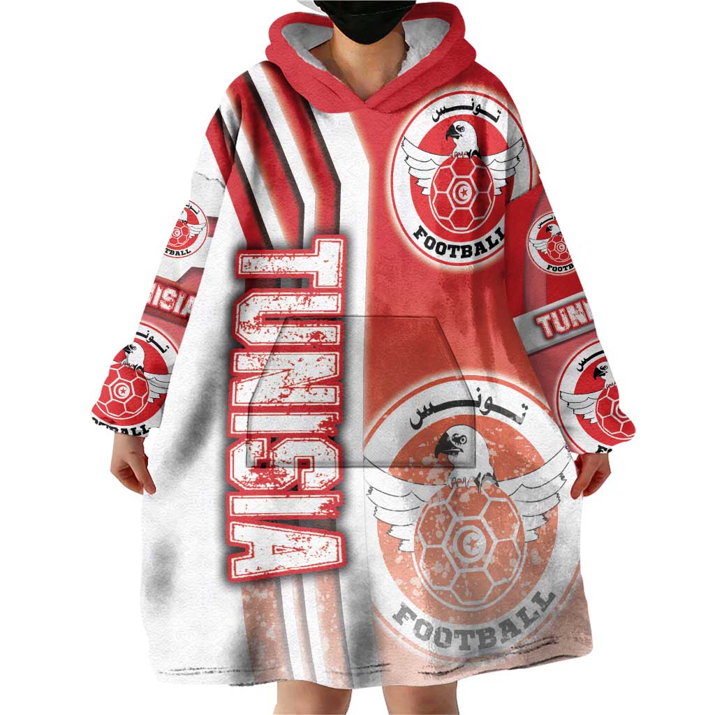 Tunisia Football Wearable Blanket Hoodie Eagles of Carthage Soccer - Road To Champion