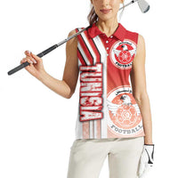Tunisia Football Women Sleeveless Polo Shirt Eagles of Carthage Soccer - Road To Champion