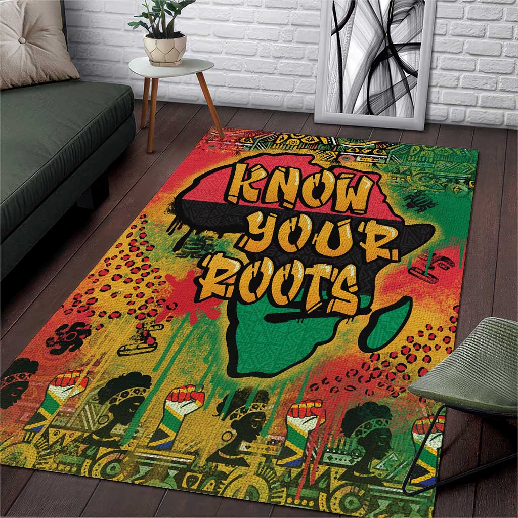 African Map Graffiti Area Rug Know You Roots - Wonder Print Shop