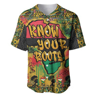 African Map Graffiti Baseball Jersey Know You Roots - Wonder Print Shop