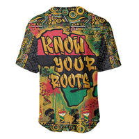 African Map Graffiti Baseball Jersey Know You Roots - Wonder Print Shop