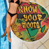 African Map Graffiti Beach Blanket Know You Roots - Wonder Print Shop