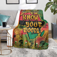 African Map Graffiti Blanket Know You Roots