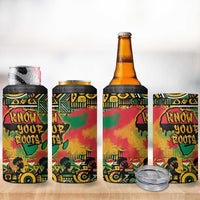 African Map Graffiti 4 in 1 Can Cooler Tumbler Know You Roots - Wonder Print Shop