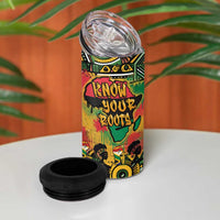 African Map Graffiti 4 in 1 Can Cooler Tumbler Know You Roots - Wonder Print Shop