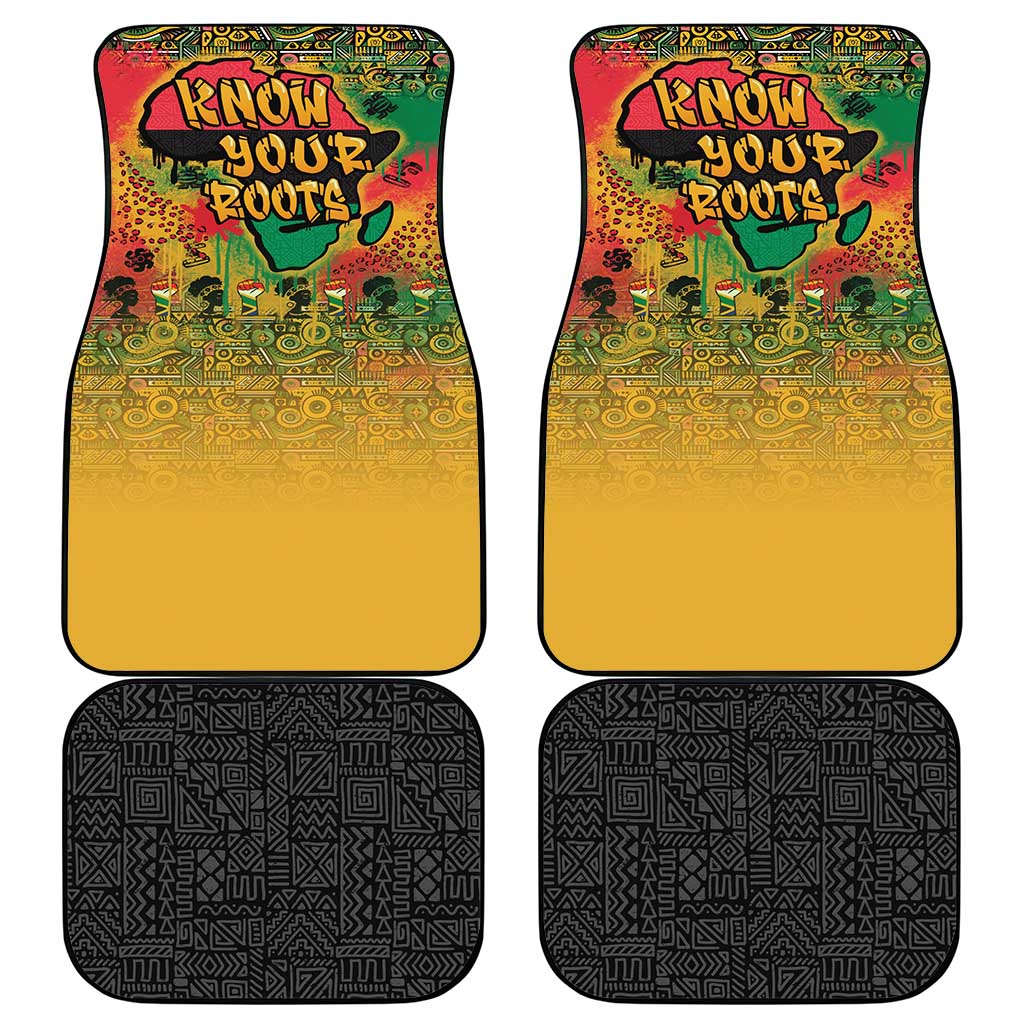African Map Graffiti Car Mats Know You Roots - Wonder Print Shop