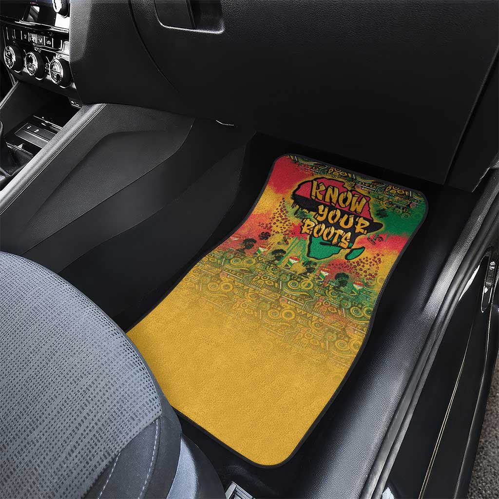 African Map Graffiti Car Mats Know You Roots - Wonder Print Shop
