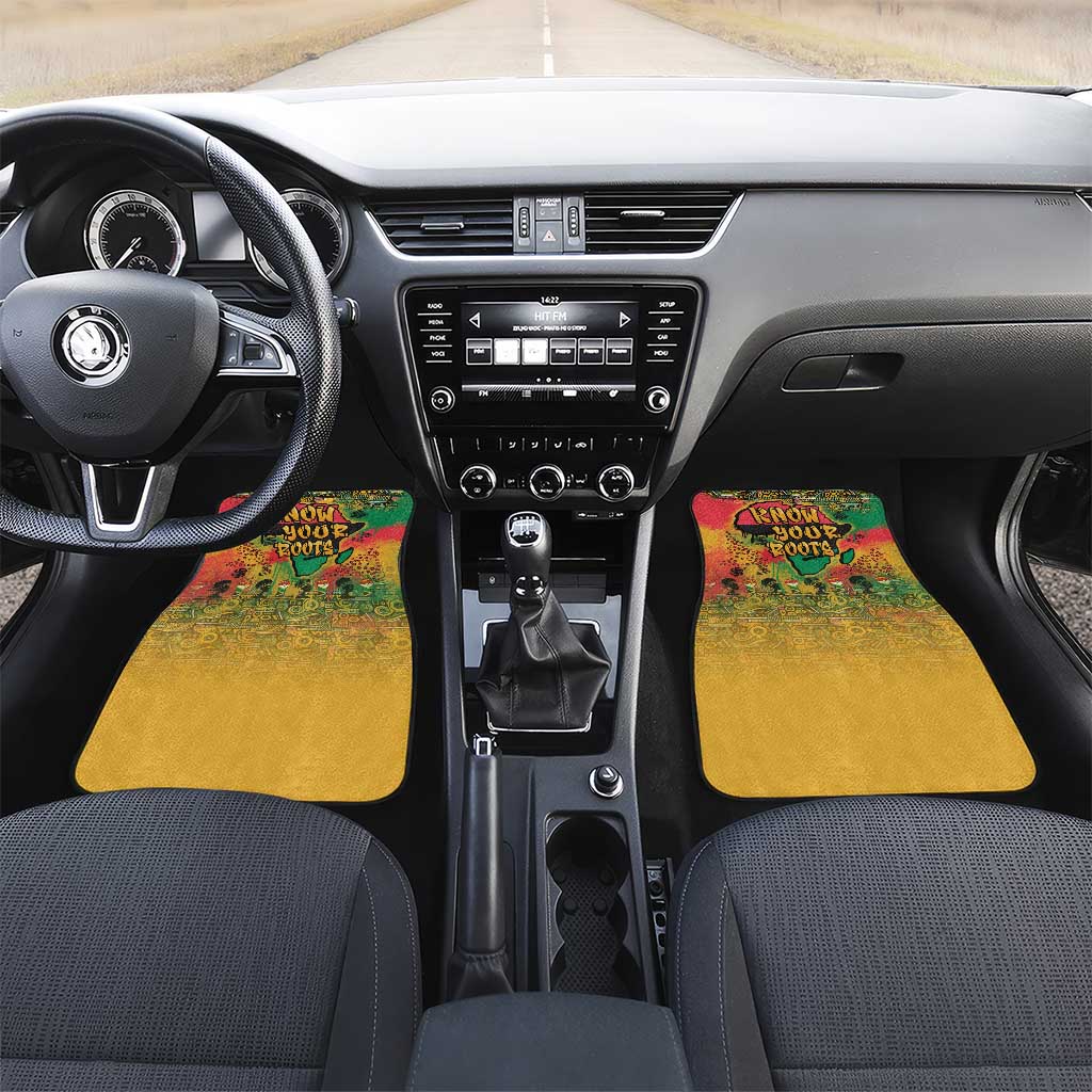 African Map Graffiti Car Mats Know You Roots - Wonder Print Shop