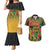 African Map Graffiti Couples Matching Mermaid Dress and Hawaiian Shirt Know You Roots - Wonder Print Shop