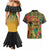 African Map Graffiti Couples Matching Mermaid Dress and Hawaiian Shirt Know You Roots - Wonder Print Shop