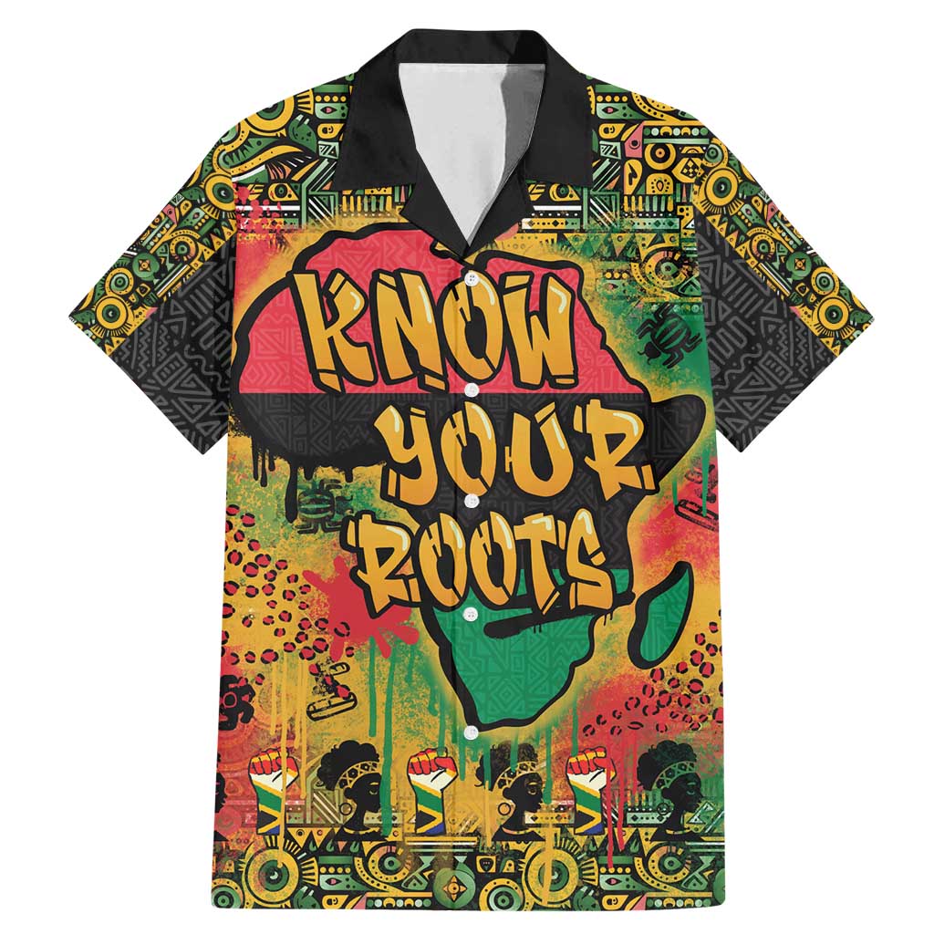 African Map Graffiti Family Matching Mermaid Dress and Hawaiian Shirt Know You Roots - Wonder Print Shop