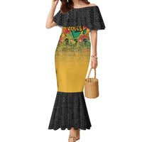 African Map Graffiti Family Matching Mermaid Dress and Hawaiian Shirt Know You Roots - Wonder Print Shop