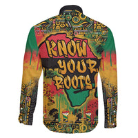 African Map Graffiti Family Matching Off The Shoulder Long Sleeve Dress and Hawaiian Shirt Know You Roots - Wonder Print Shop