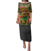 African Map Graffiti Family Matching Puletasi and Hawaiian Shirt Know You Roots - Wonder Print Shop