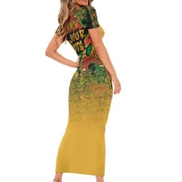 African Map Graffiti Family Matching Short Sleeve Bodycon Dress and Hawaiian Shirt Know You Roots - Wonder Print Shop