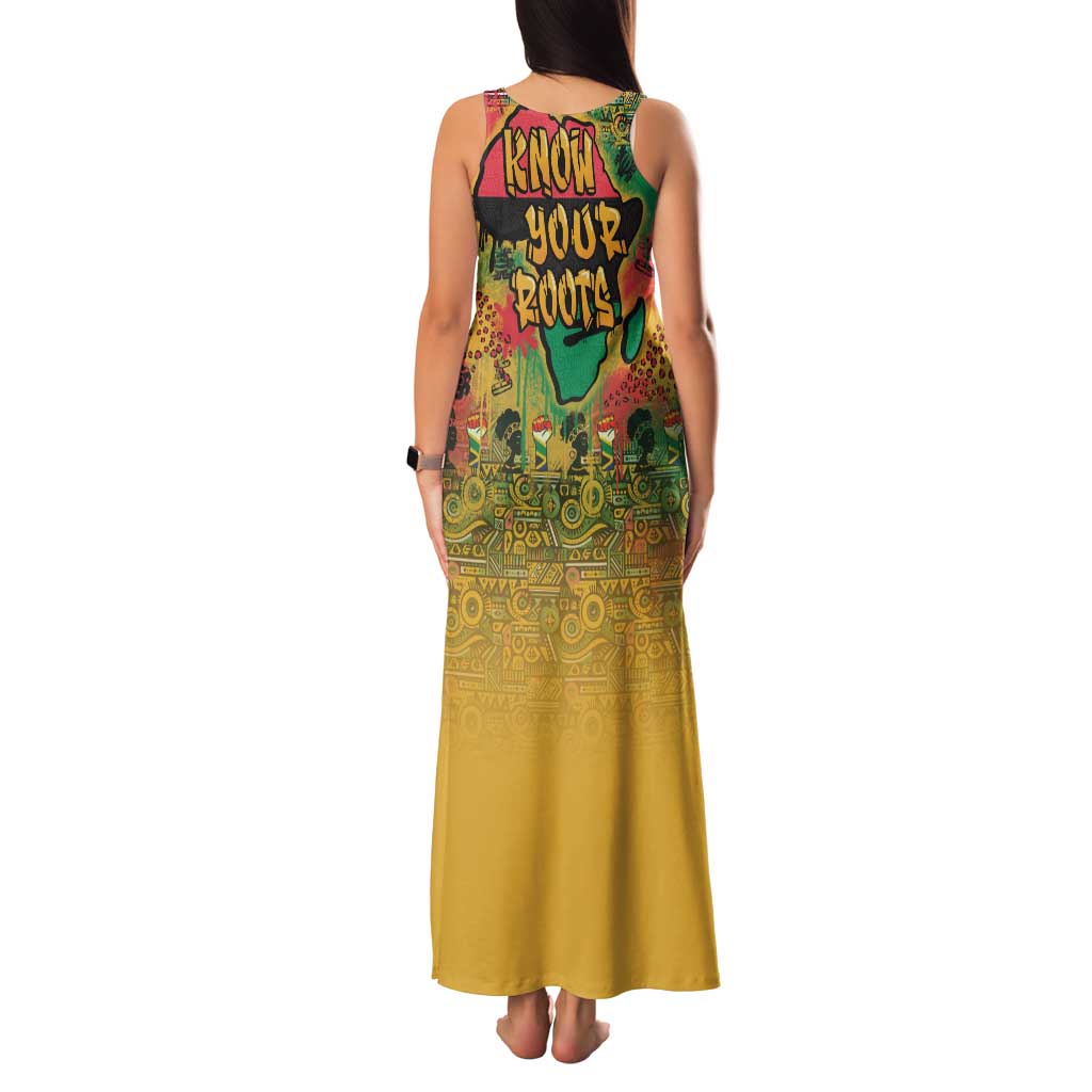 African Map Graffiti Family Matching Tank Maxi Dress and Hawaiian Shirt Know You Roots - Wonder Print Shop