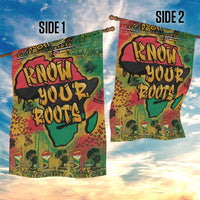 African Map Graffiti Garden Flag Know You Roots - Wonder Print Shop