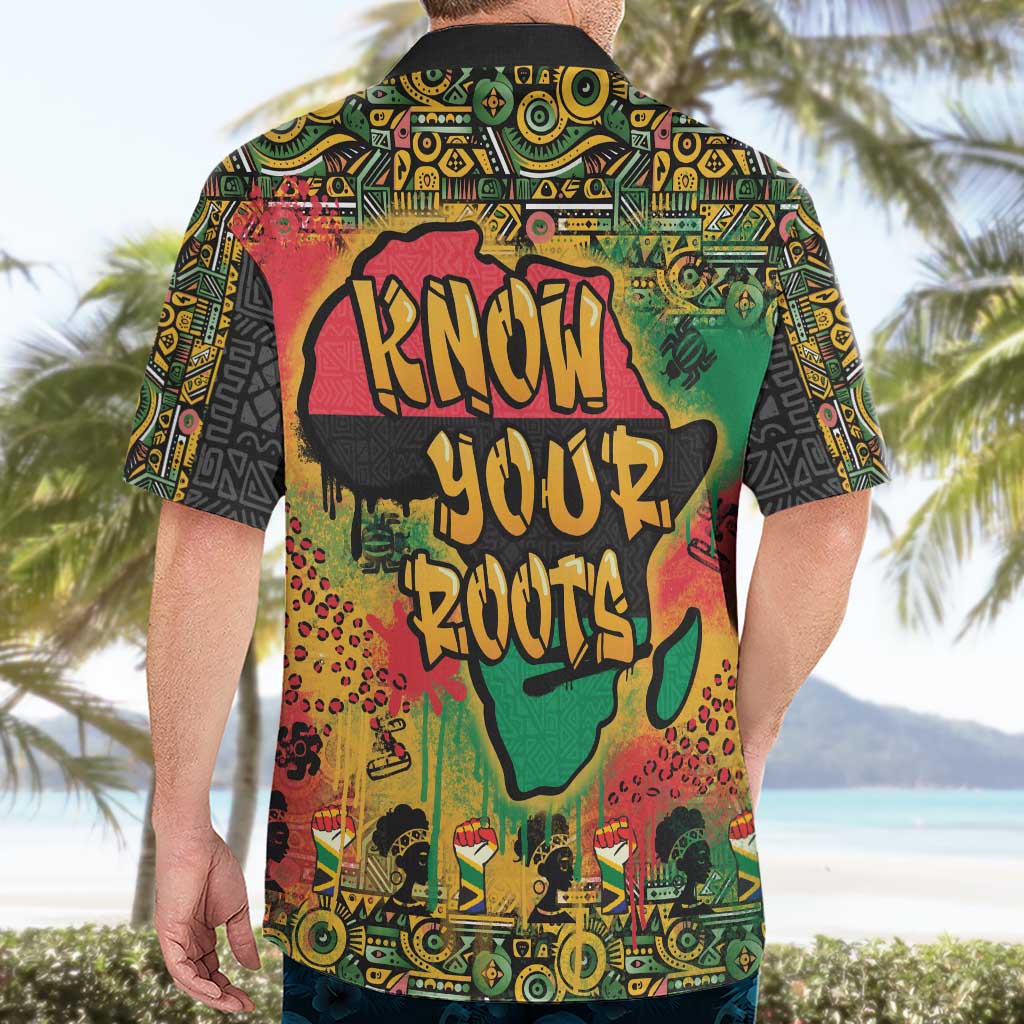 African Map Graffiti Hawaiian Shirt Know You Roots - Wonder Print Shop