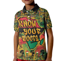 African Map Graffiti Kid Polo Shirt Know You Roots - Wonder Print Shop