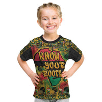 African Map Graffiti Kid T Shirt Know You Roots - Wonder Print Shop