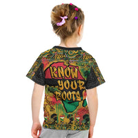 African Map Graffiti Kid T Shirt Know You Roots - Wonder Print Shop