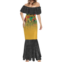 African Map Graffiti Mermaid Dress Know You Roots - Wonder Print Shop