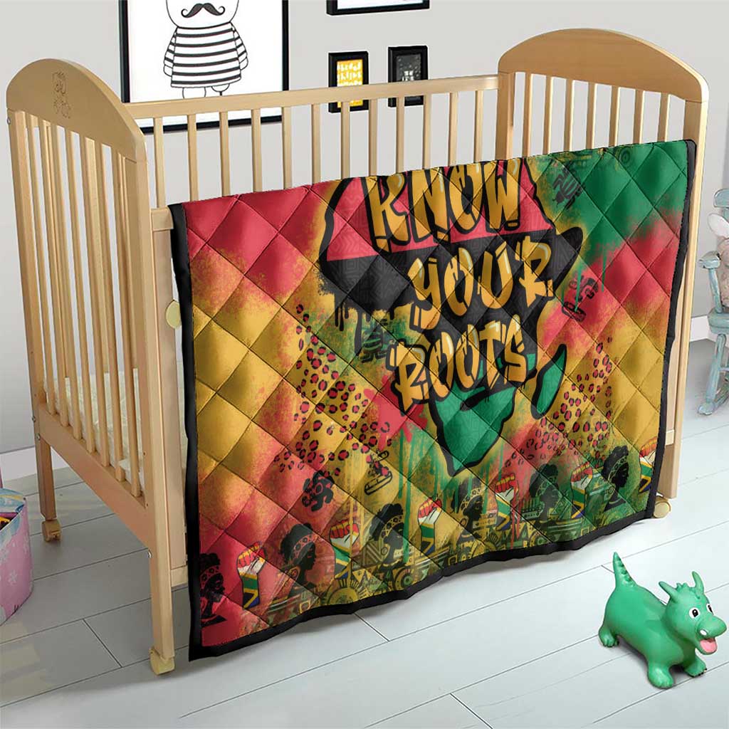 African Map Graffiti Quilt Know You Roots - Wonder Print Shop